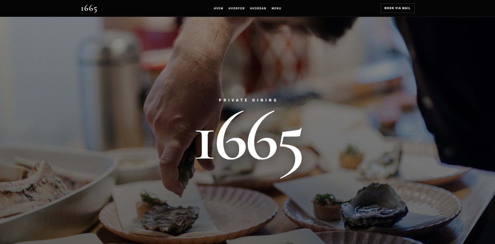 1665 Private Dining — ny hjemmeside af DongDynamics