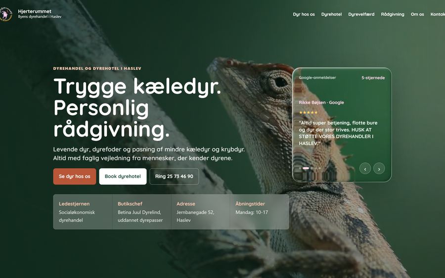 Hjerterummet — hjemmeside af DongDynamics