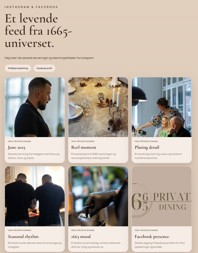 1665 Private Dining hero design